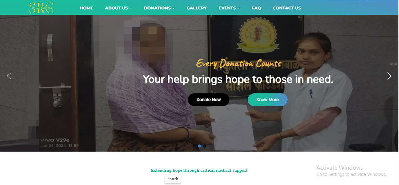 Shakuntala Ramrao Gabale Social Foundation NGO Website